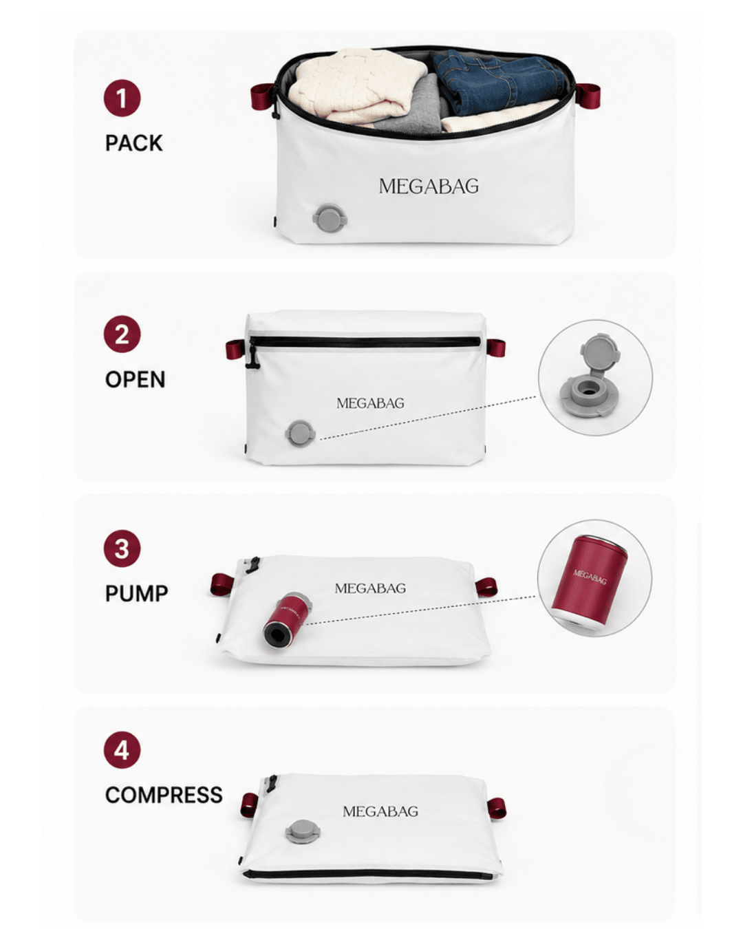 Compressible Packing Cubes (pre-order) - MegaBag