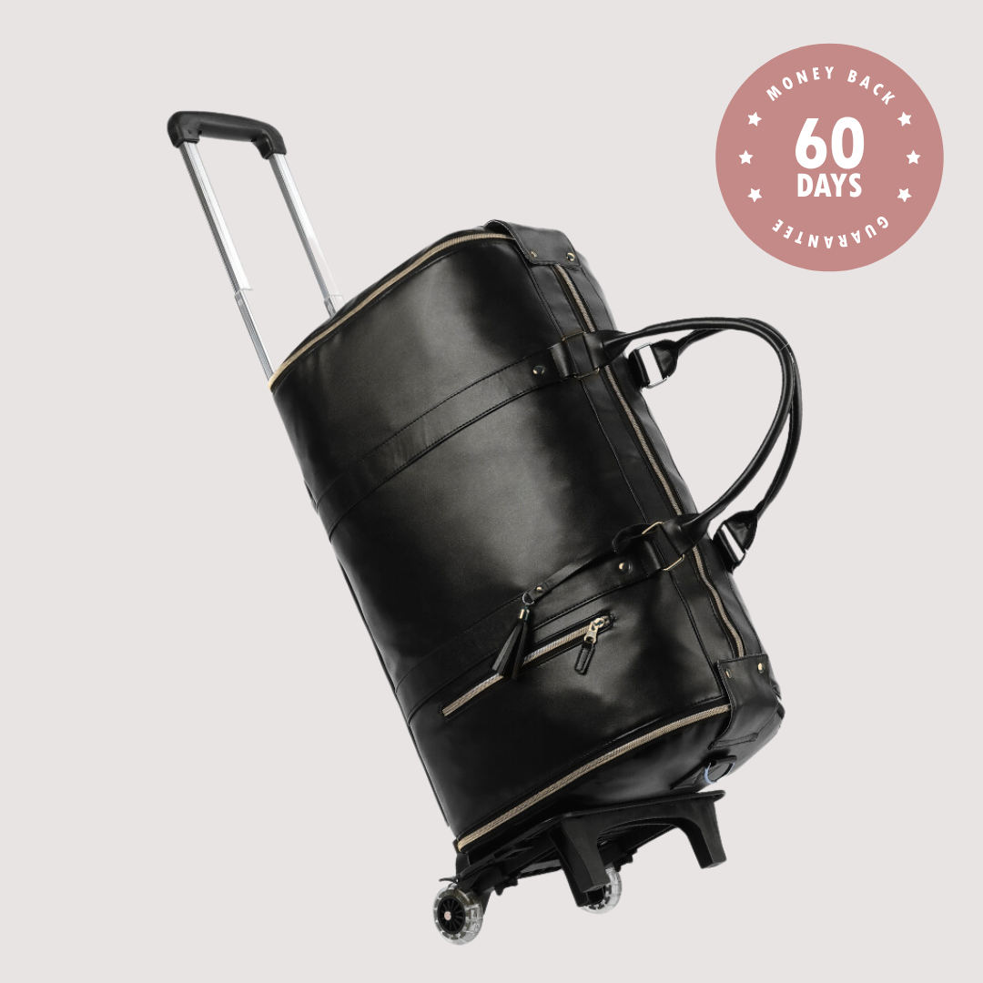 Luxe 2 in 1 wheeled travel tote on sale