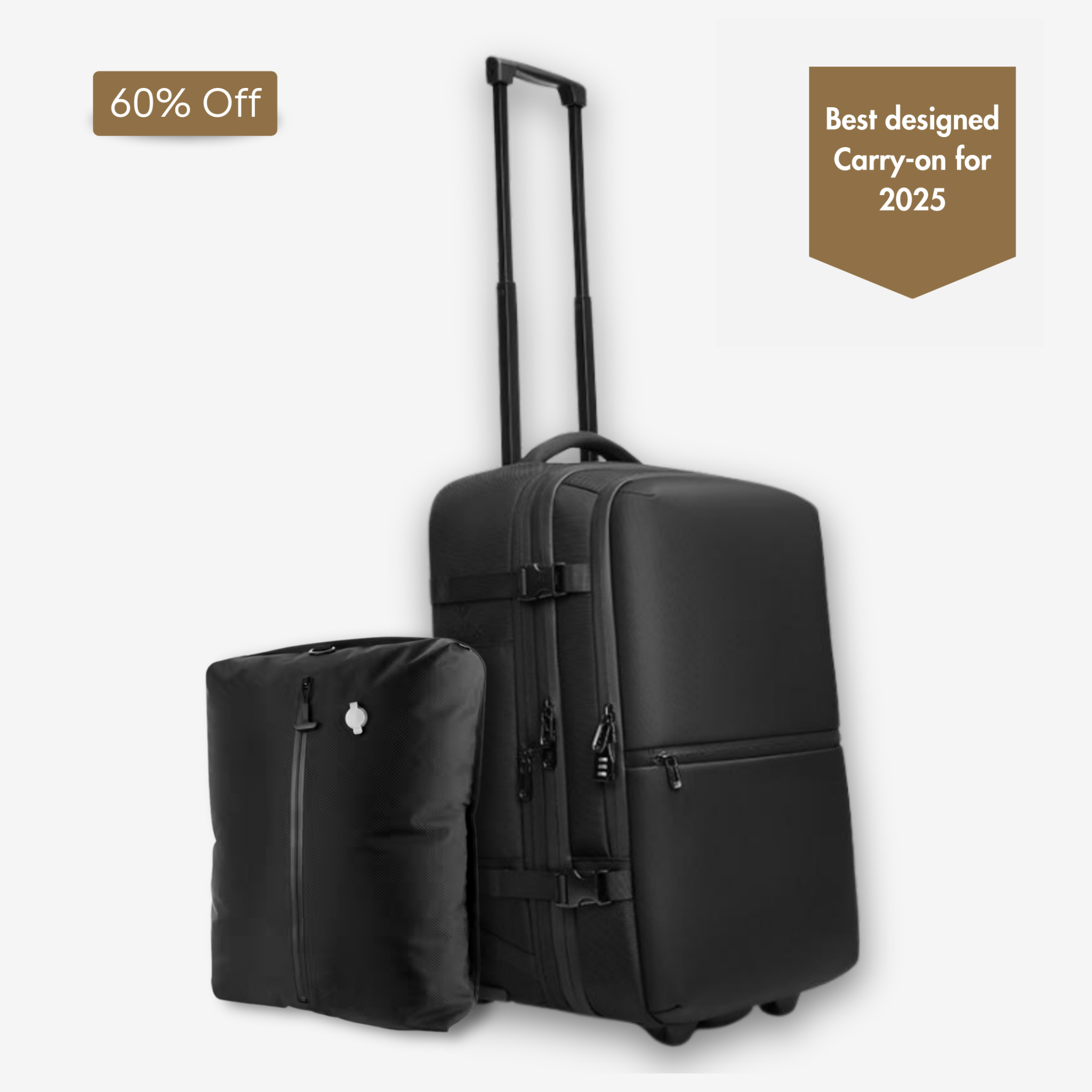 Travel light with Luxe MegaBag - One Bag Fits All